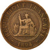 Coin, FRENCH INDO-CHINA, Cent, 1894, Paris, VF(30-35), Bronze, KM:1