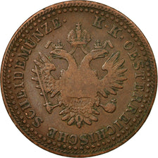 Coin, Austria, Franz Joseph I, 2 Kreuzer, 1851, VF(20-25), Copper, KM:2189
