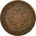 Coin, Austria, Franz Joseph I, 2 Kreuzer, 1851, VF(20-25), Copper, KM:2189