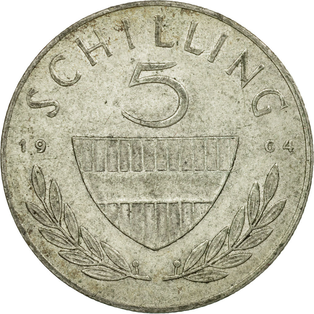 Coin, Austria, 5 Schilling, 1964, EF(40-45), Silver, KM:2889