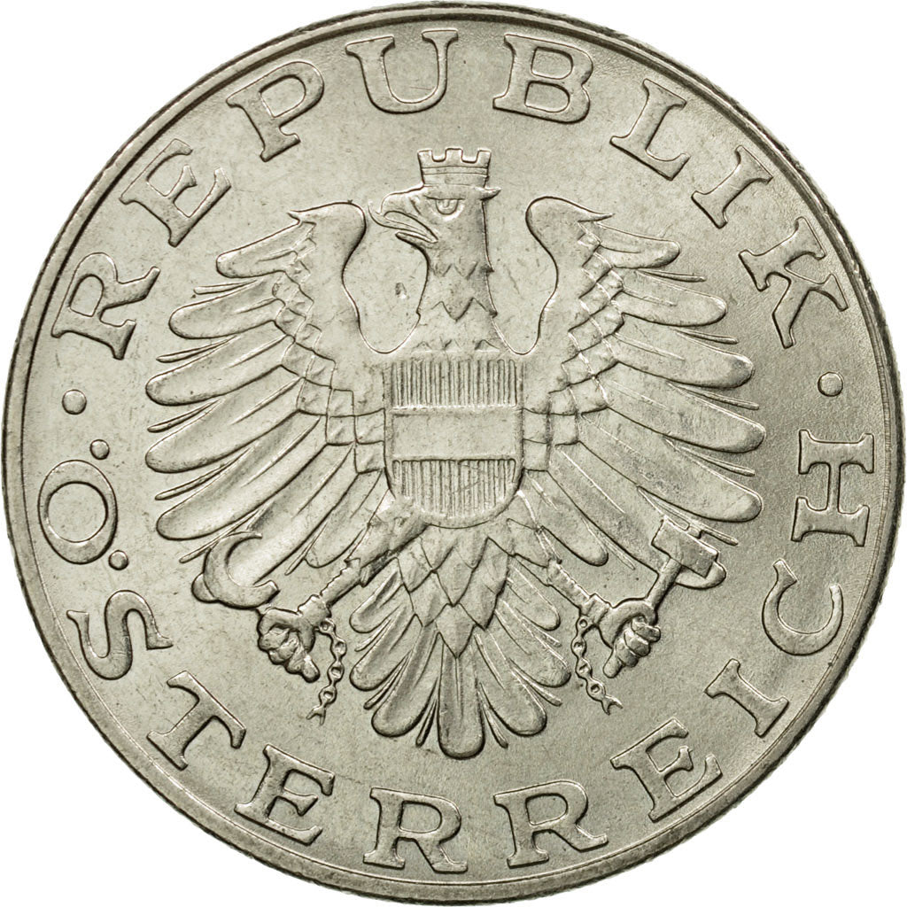 Coin, Austria, 10 Schilling, 1975, AU(55-58), Copper-Nickel Plated Nickel