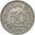 Coin, GERMANY, WEIMAR REPUBLIC, 50 Pfennig, 1922, Stuttgart, EF(40-45)