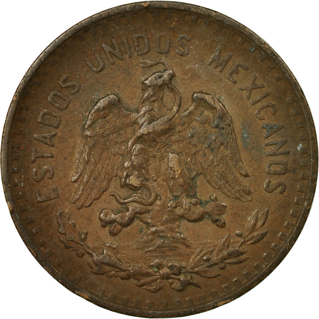Coin, Mexico, 5 Centavos, 1914, Mexico City, VF(30-35), Bronze, KM:422