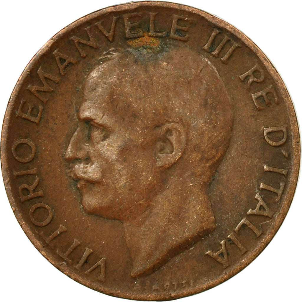 Coin, Italy, Vittorio Emanuele III, 5 Centesimi, 1928, Rome, VF(30-35), Bronze