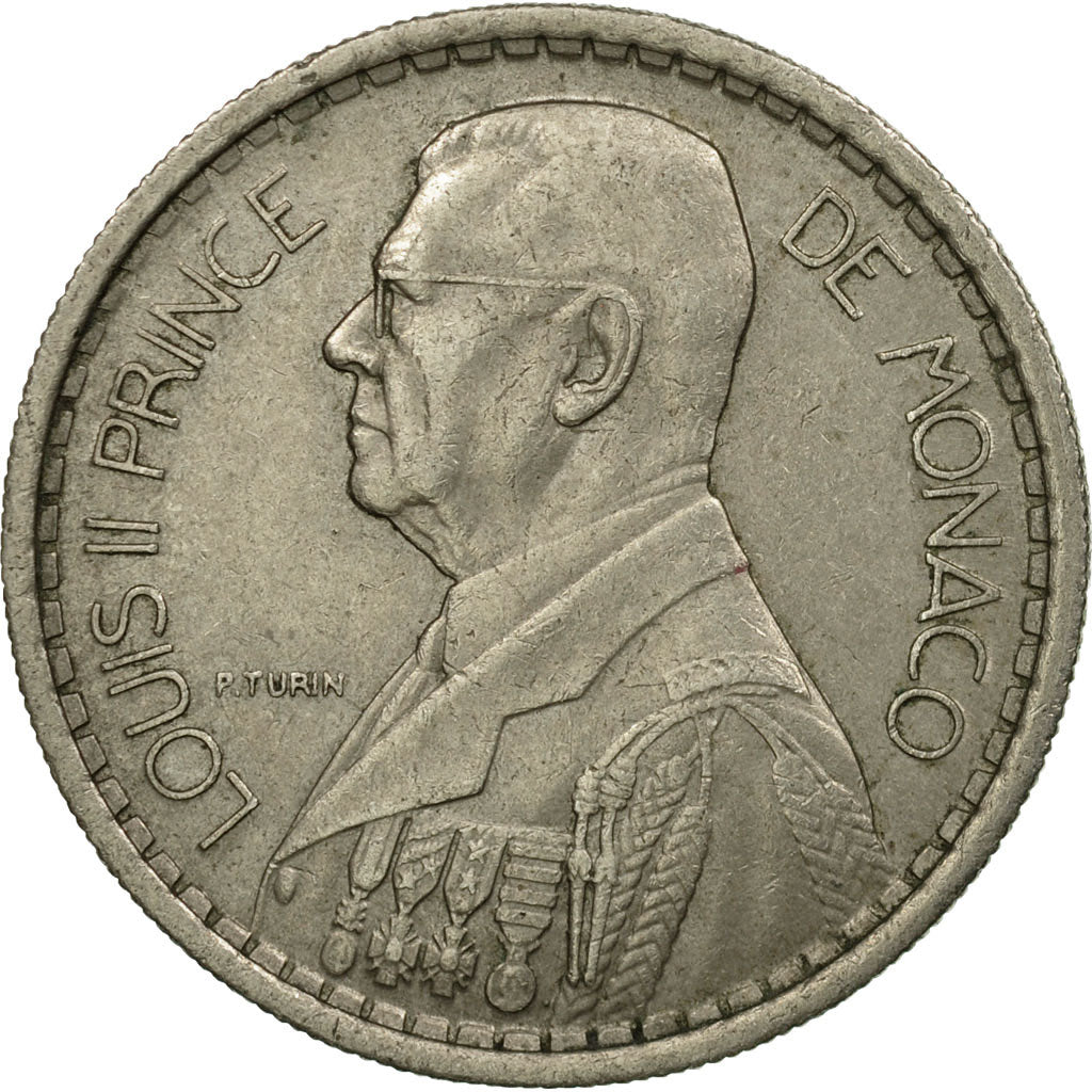 Coin, Monaco, Louis II, 10 Francs, 1946, EF(40-45), Copper-nickel, KM:123