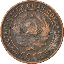 RUSSIA, Kopek, 1924, KM #76, VF(30-35), Bronze, 3.08