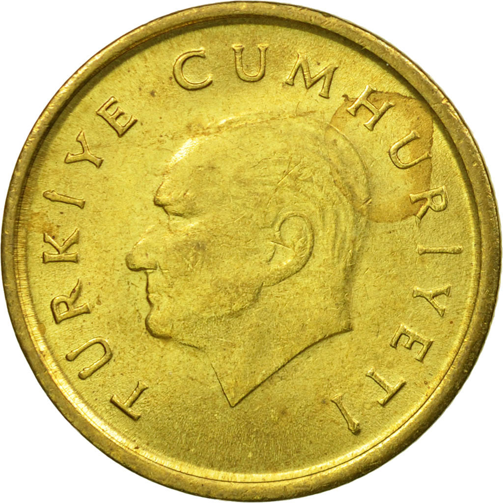 Coin, Turkey, 50 Lira, 1989, AU(55-58), Aluminum-Bronze, KM:987