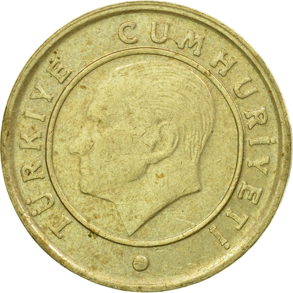 Coin, Turkey, 10 Kurus, 2011, EF(40-45), Brass, KM:1241
