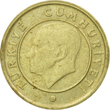 Coin, Turkey, 10 Kurus, 2011, EF(40-45), Brass, KM:1241