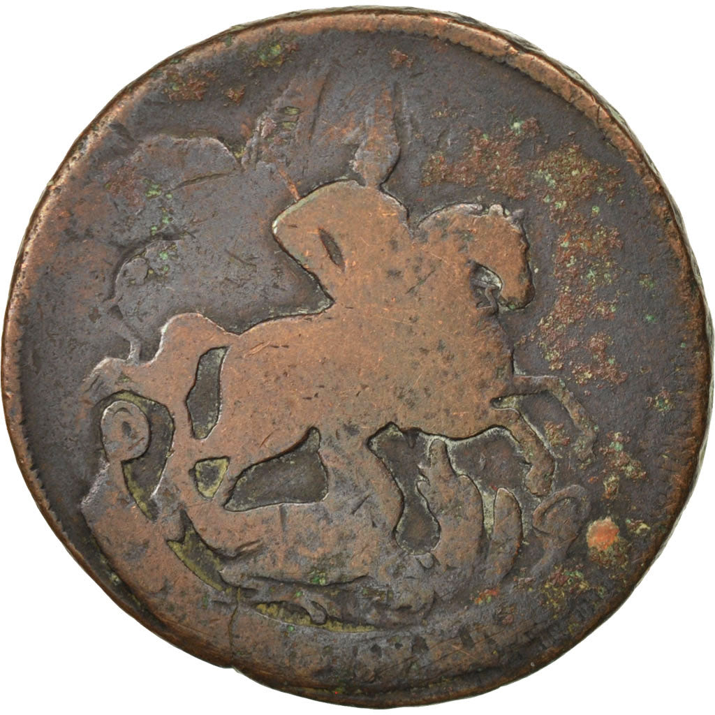 Coin, Russia, Elizabeth, 2 Kopeks, 1760, F(12-15), Copper, KM:7.2
