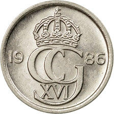 Münze, Schweden, Carl XVI Gustaf, 10 Öre, 1986, VZ, Copper-nickel, KM:850