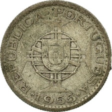 Moneta, Mozambico, 10 Escudos, 1955, MB, Argento, KM:79