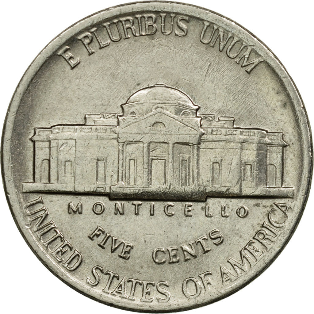 Coin, United States, Jefferson Nickel, 5 Cents, 1984, U.S. Mint, Philadelphia