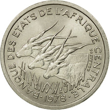 Coin, Central African States, 50 Francs, 1978, Paris, AU(55-58), Nickel, KM:11
