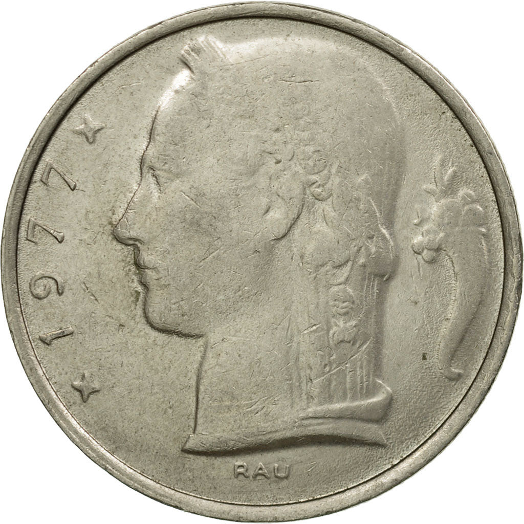 Monnaie, Belgique, 5 Francs, 5 Frank, 1977, TB+, Copper-nickel, KM:135.1