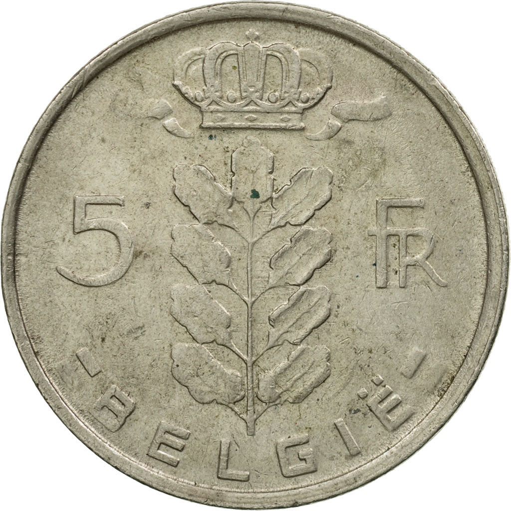 Monnaie, Belgique, 5 Francs, 5 Frank, 1977, TB+, Copper-nickel, KM:135.1