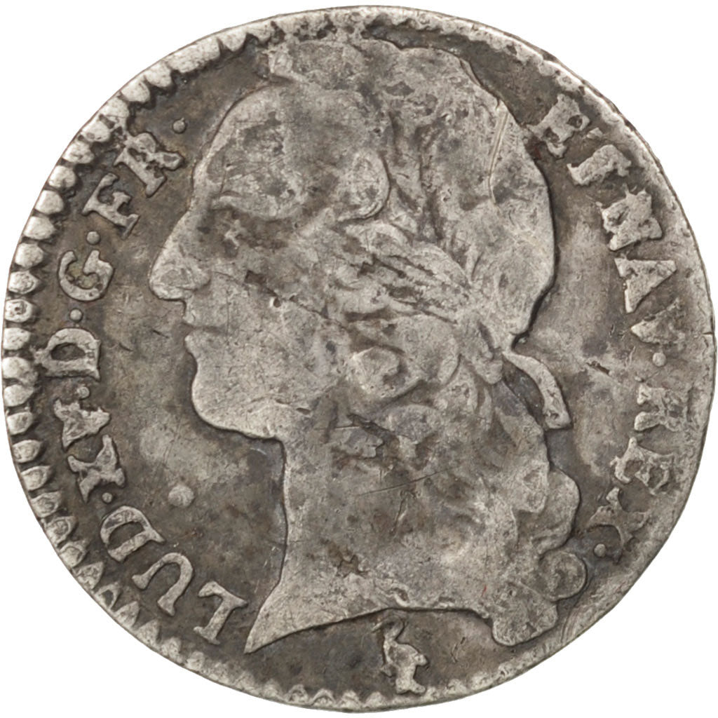 Francia, Louis XV, 1/10 Écu au bandeau, 12 Sols, 1/10 ECU, 1758, Paris, MB,...