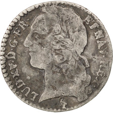 Francia, Louis XV, 1/10 Écu au bandeau, 12 Sols, 1/10 ECU, 1758, Paris, MB,...