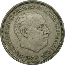 Moneta, Spagna, Caudillo and regent, 50 Pesetas, 1968, BB, Rame-nichel, KM:788