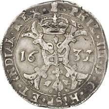 Coin, Spanish Netherlands, BRABANT, Patagon, 1632, Antwerp, VF(30-35), Silver