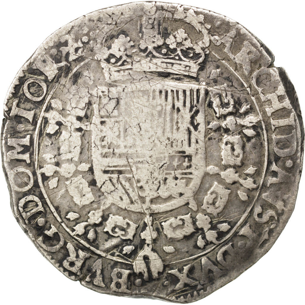 Coin, Spanish Netherlands, BRABANT, Patagon, 1632, Antwerp, VF(30-35), Silver
