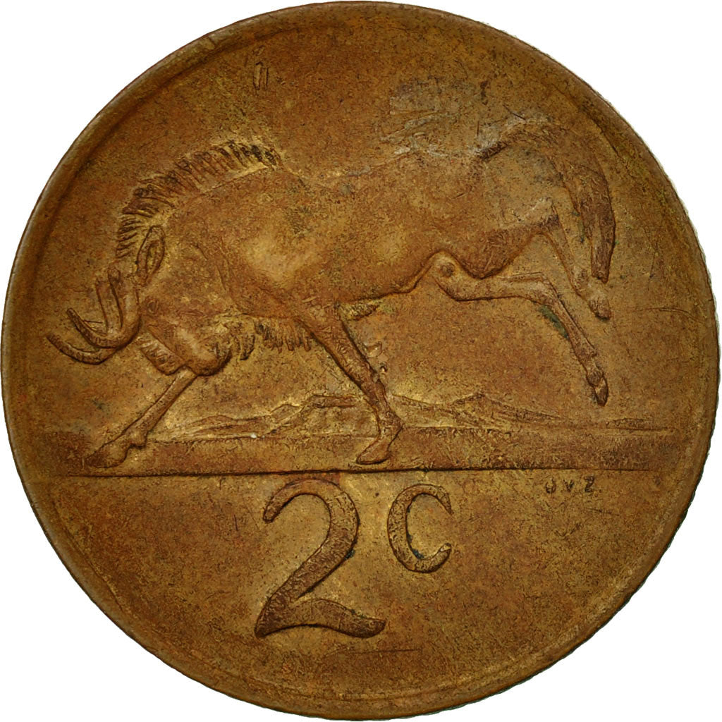 Coin, South Africa, 2 Cents, 1984, EF(40-45), Bronze, KM:83