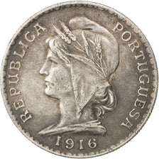 Coin, Portugal, Escudo, 1916, AU(50-53), Silver, KM:564