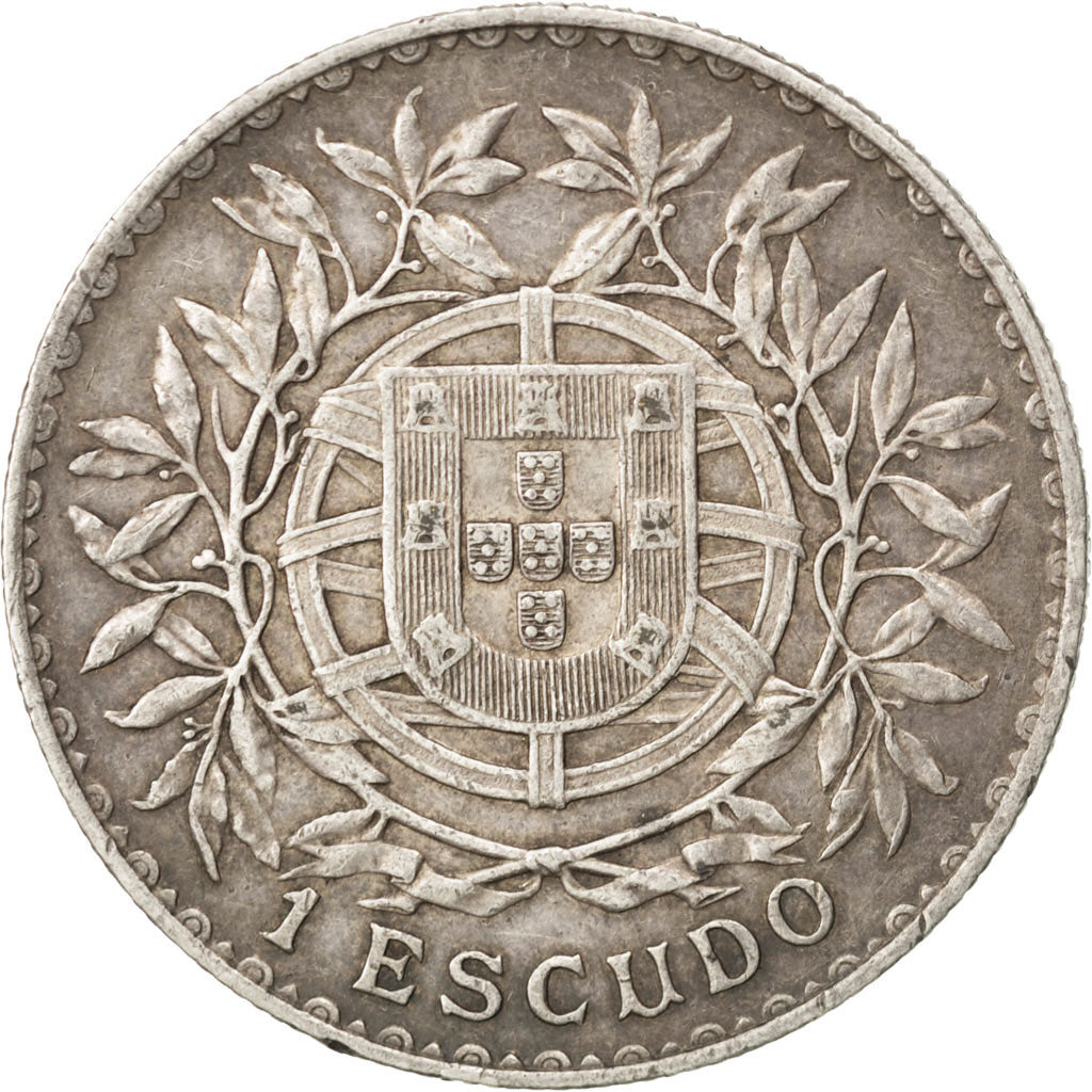 Coin, Portugal, Escudo, 1916, AU(50-53), Silver, KM:564