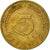 Coin, GERMANY - FEDERAL REPUBLIC, 5 Pfennig, 1987, Karlsruhe, EF(40-45), Brass