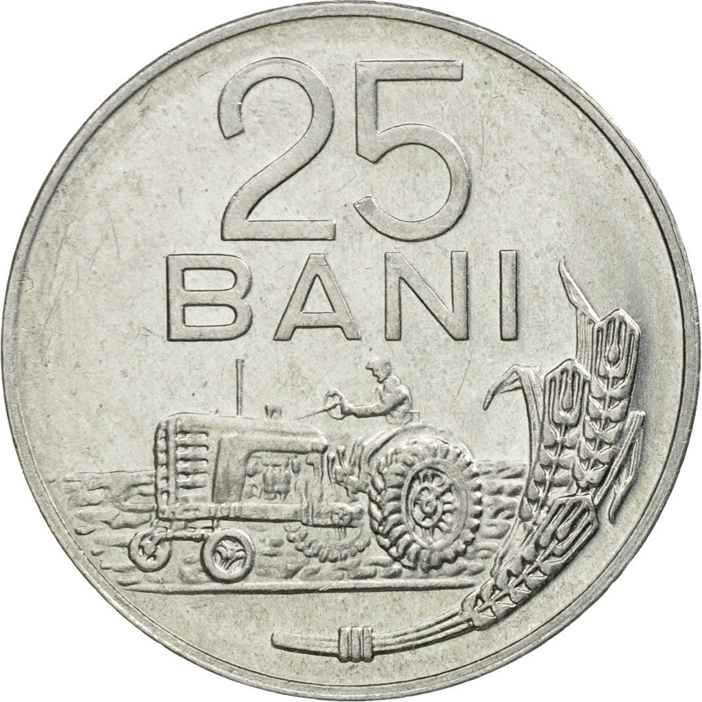 Coin, Romania, 25 Bani, 1982, EF(40-45), Aluminum, KM:94a