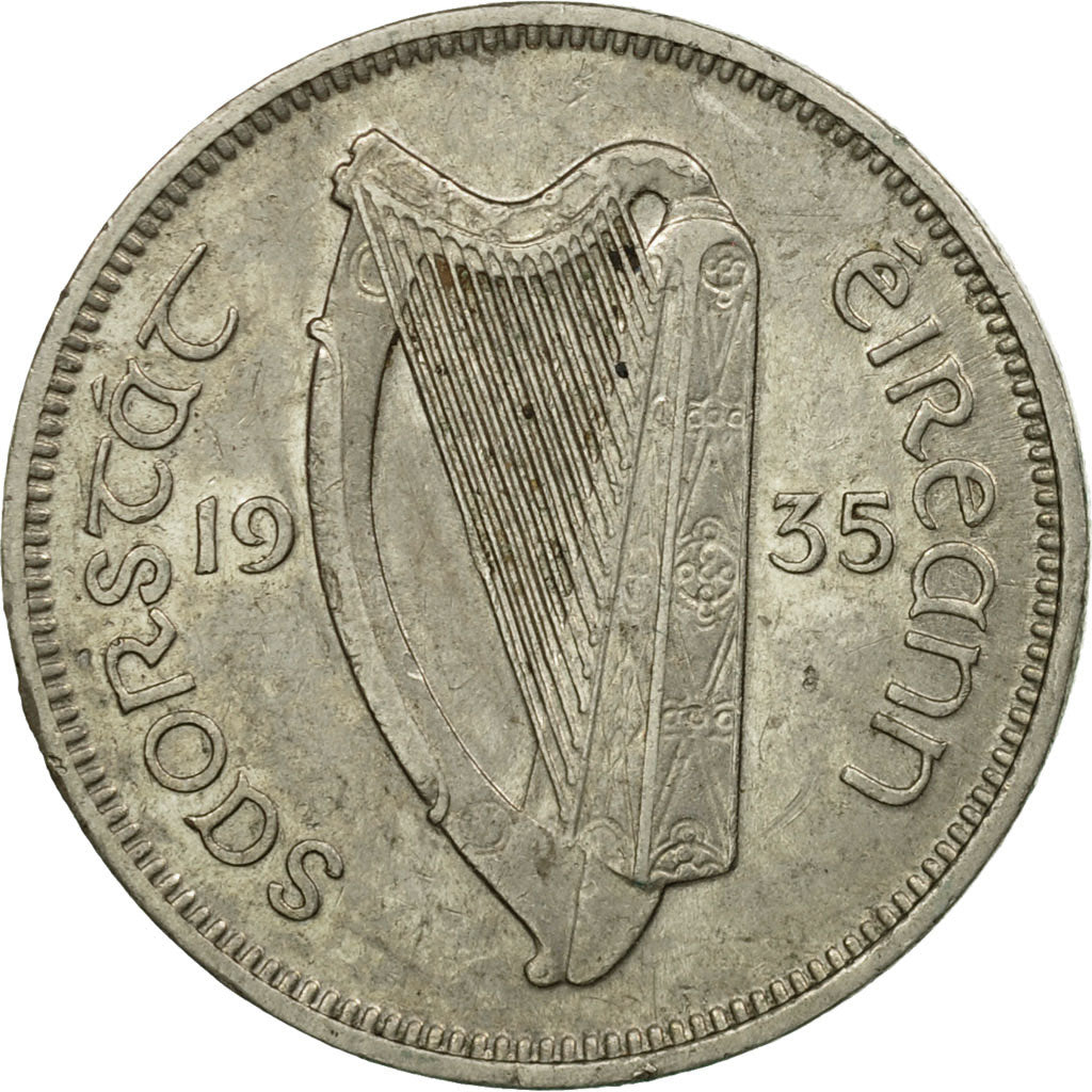Coin, IRELAND REPUBLIC, 6 Pence, 1935, EF(40-45), Nickel, KM:5