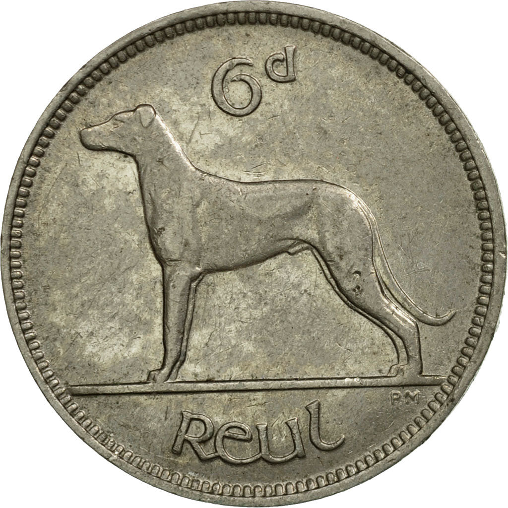 Coin, IRELAND REPUBLIC, 6 Pence, 1935, EF(40-45), Nickel, KM:5