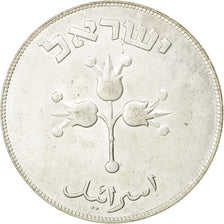 ISRAEL, 500 Pruta, 1949, KM #16, AU(55-58), Silver, 37.1, 25.14