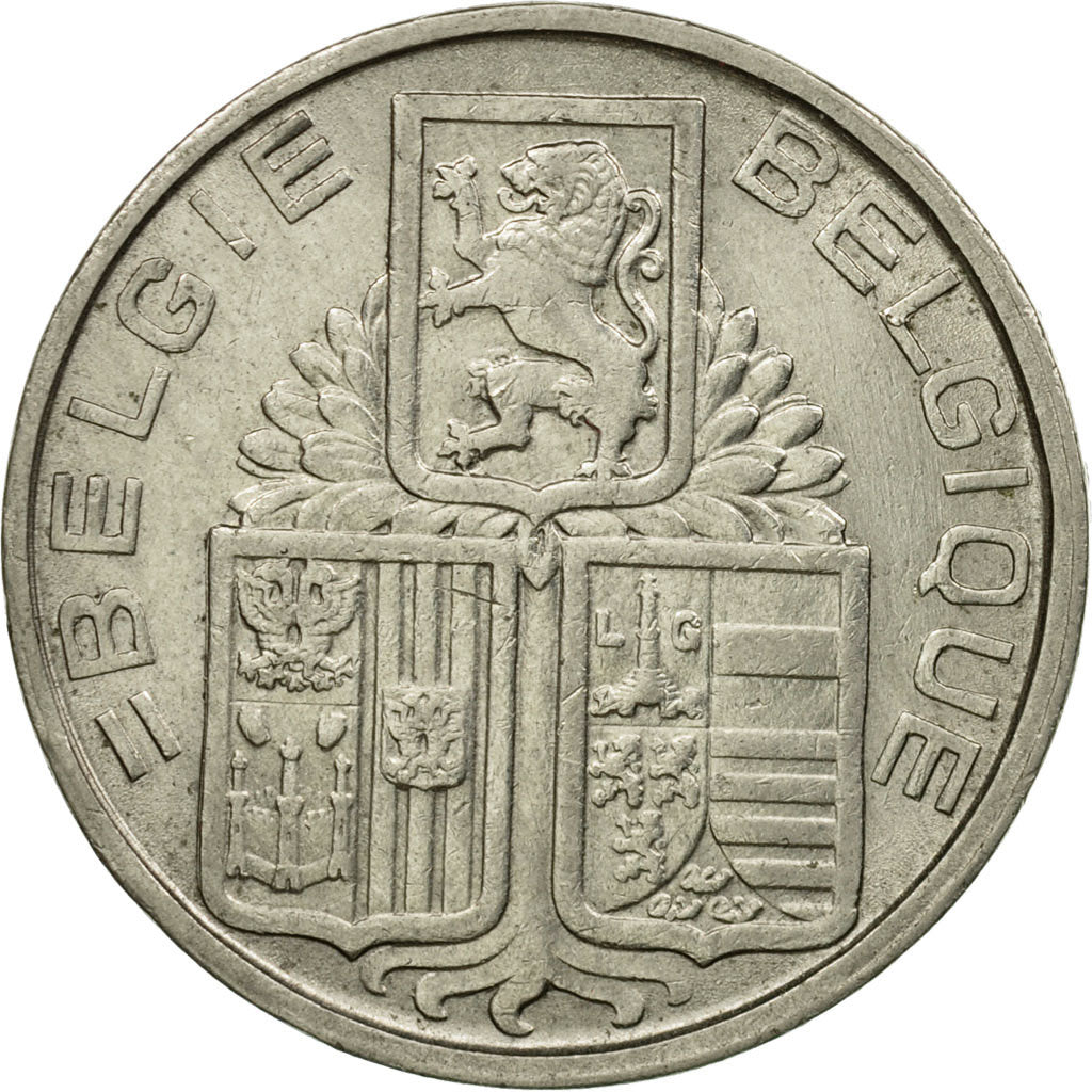 Coin, Belgium, 5 Francs, 5 Frank, 1939, EF(40-45), Nickel, KM:117.2