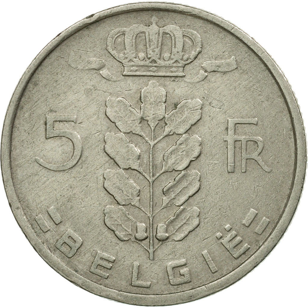 Coin, Belgium, 5 Francs, 5 Frank, 1948, EF(40-45), Copper-nickel, KM:135.1