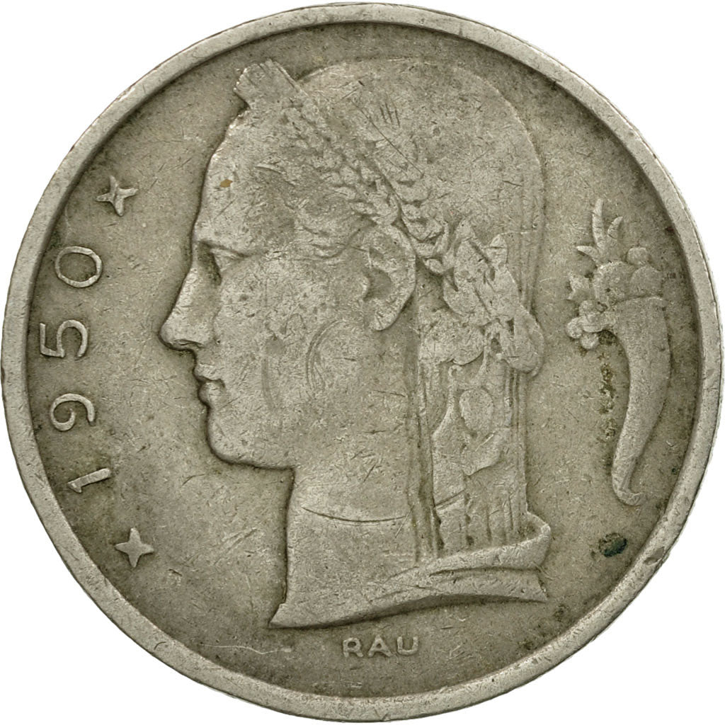 Monnaie, Belgique, 5 Francs, 5 Frank, 1950, TTB, Copper-nickel, KM:135.1