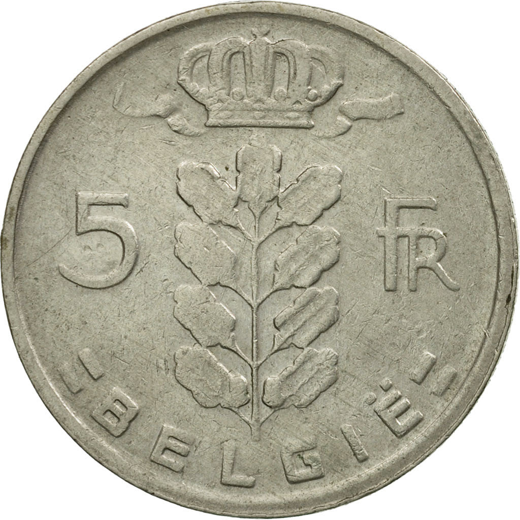 Coin, Belgium, 5 Francs, 5 Frank, 1965, EF(40-45), Copper-nickel, KM:135.1