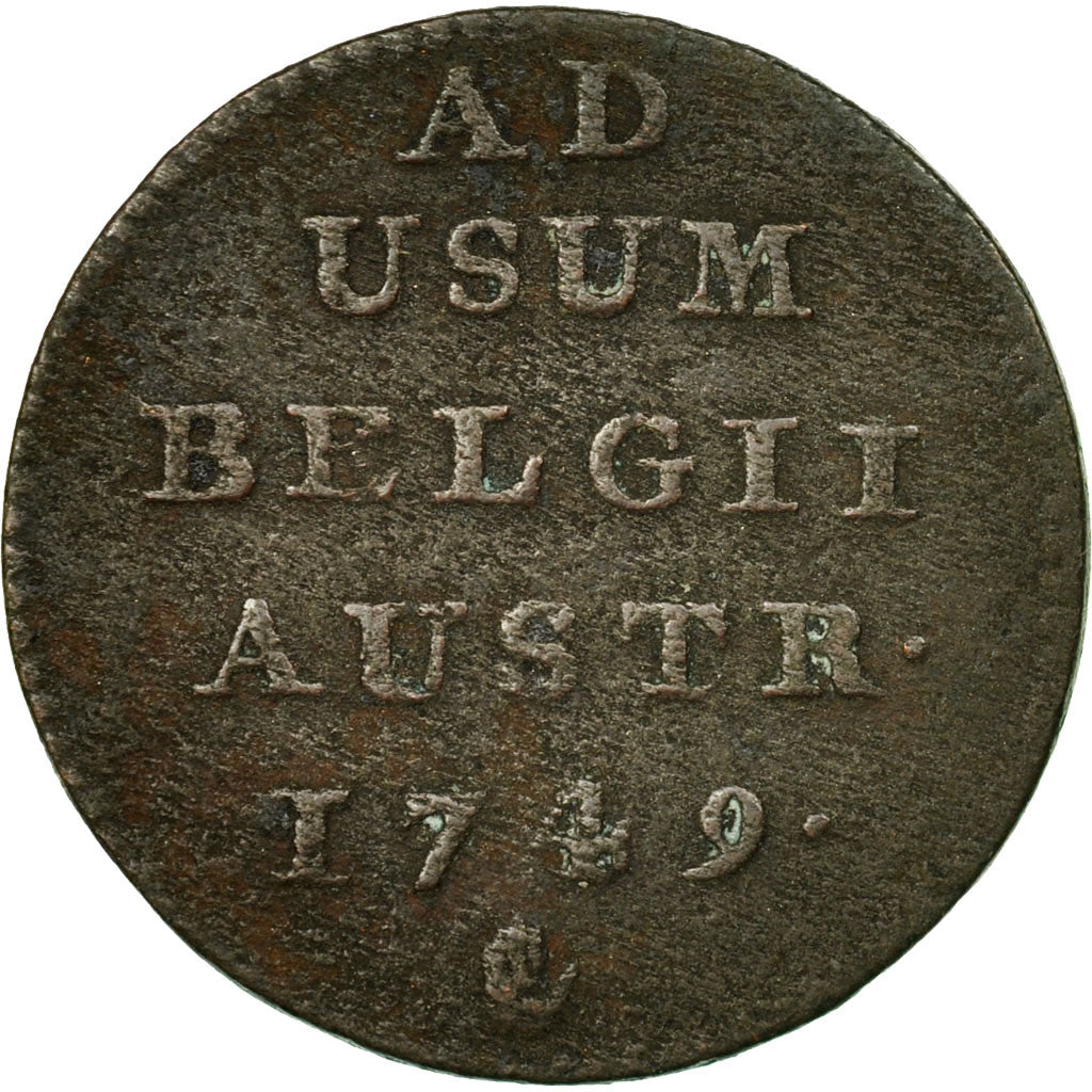 Coin, AUSTRIAN NETHERLANDS, Maria Theresa, Liard, Oord, 1749, VF(20-25), Copper
