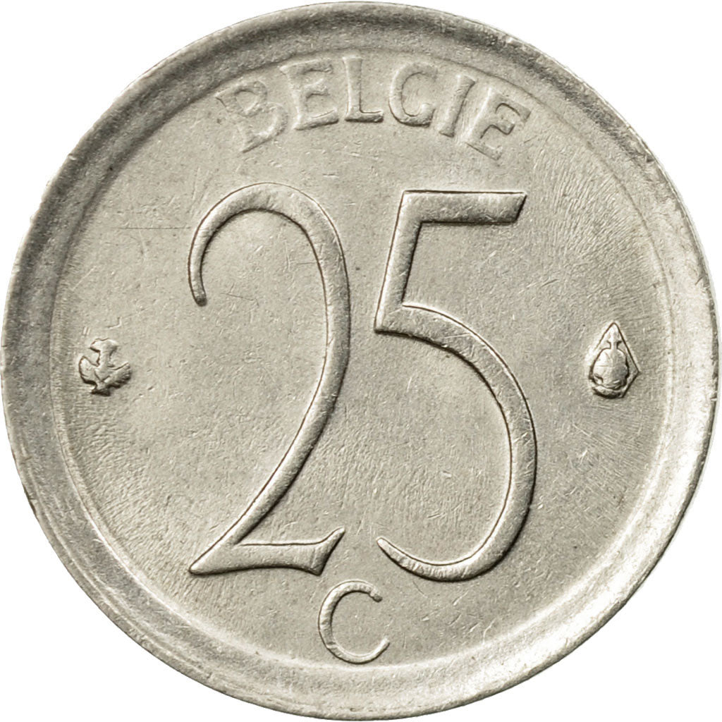 Monnaie, Belgique, 25 Centimes, 1970, Bruxelles, SUP, Copper-nickel, KM:154.1
