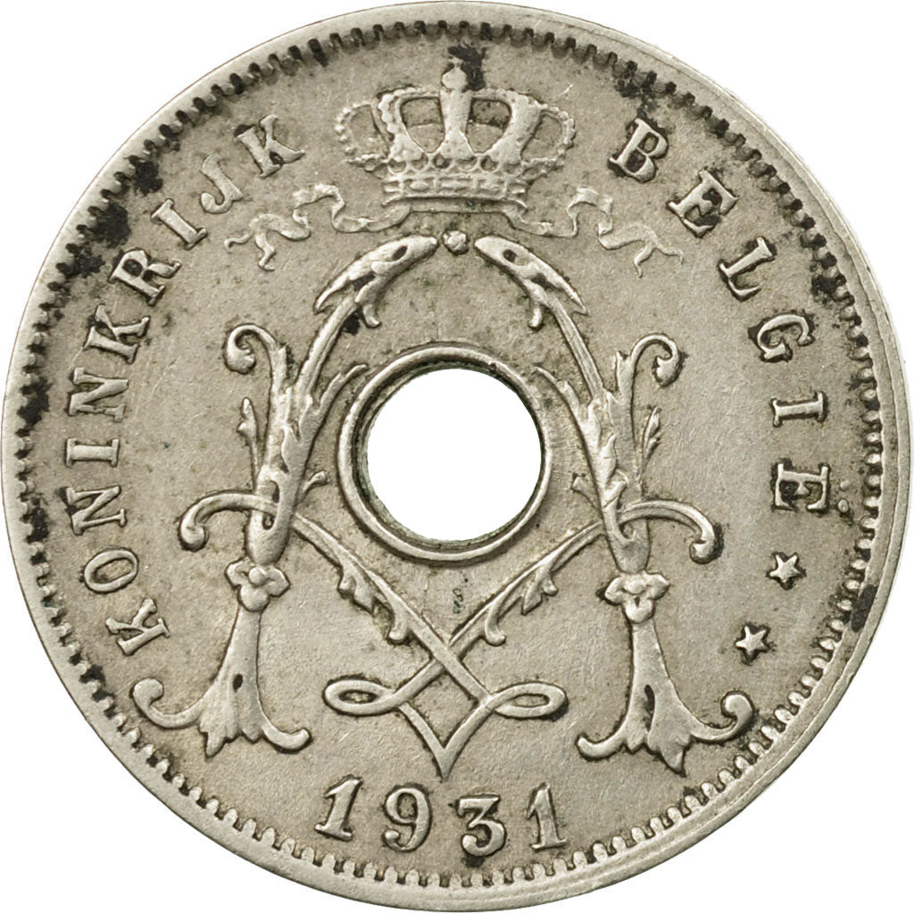 Moneta, Belgio, 5 Centimes, 1931, BB, Nichel-ottone, KM:94