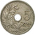 Münze, Belgien, 5 Centimes, 1905, Warsaw, S+, Copper-nickel, KM:55