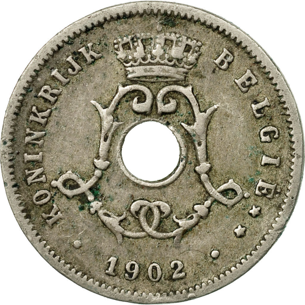 Coin, Belgium, 5 Centimes, 1902, VF(30-35), Copper-nickel, KM:47