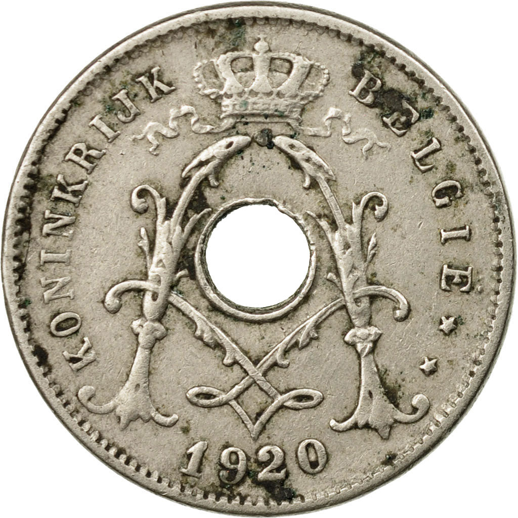 Coin, Belgium, 5 Centimes, 1920, VF(30-35), Copper-nickel, KM:67
