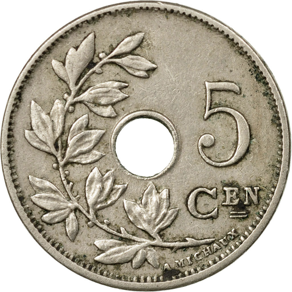 Coin, Belgium, 5 Centimes, 1920, VF(30-35), Copper-nickel, KM:67