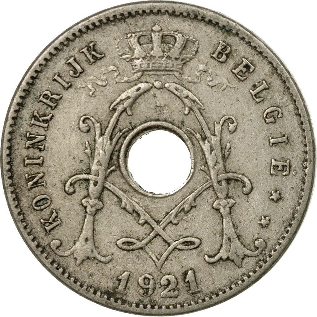 Coin, Belgium, 5 Centimes, 1921, EF(40-45), Copper-nickel, KM:67