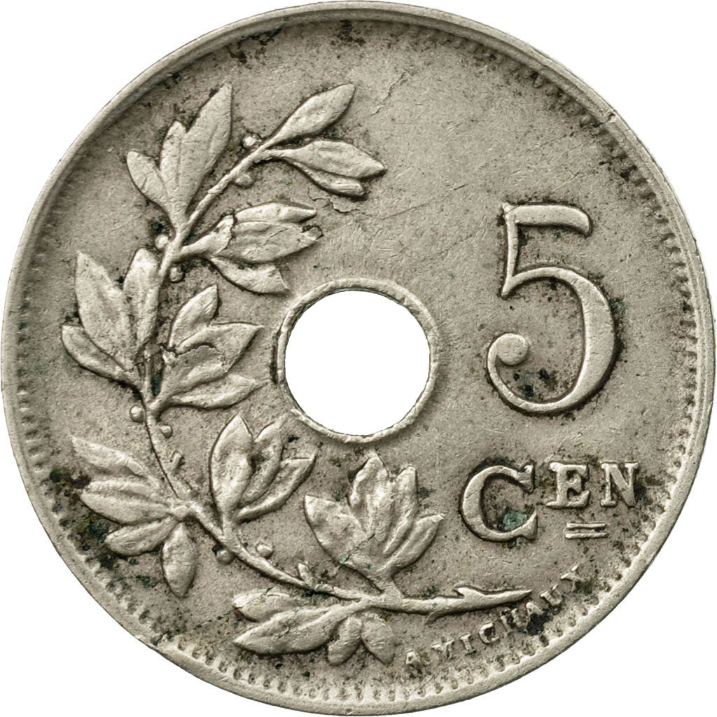 Coin, Belgium, 5 Centimes, 1927, EF(40-45), Copper-nickel, KM:67
