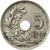 Münze, Belgien, 5 Centimes, 1927, SS, Copper-nickel, KM:67