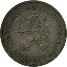 Coin, BOHEMIA & MORAVIA, Koruna, 1943, EF(40-45), Zinc, KM:4