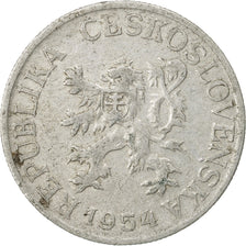 Coin, Czechoslovakia, 25 Haleru, 1954, VF(30-35), Aluminum, KM:39