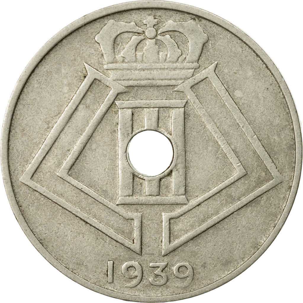 Coin, Belgium, 10 Centimes, 1939, EF(40-45), Nickel-brass, KM:113.1